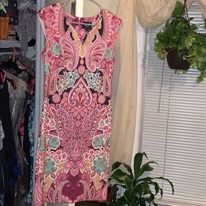 Pink paisley dress